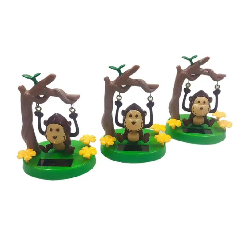 

Solar Swing Monkey Swinging Animated Cute Animal Dancer Ornaments Solar Powered Dancing Doll Dashboard Decoration Toy Kids Gift