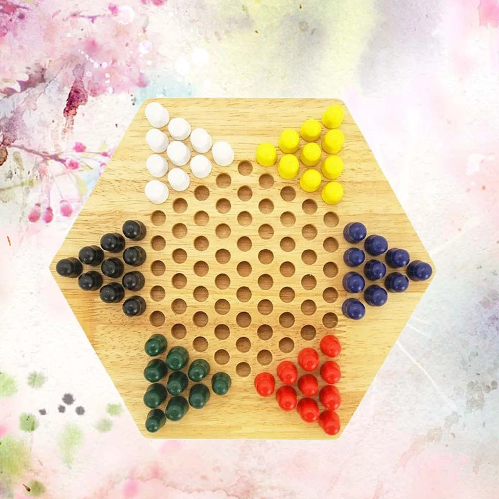 

Chess Checkers Board Chinese Game Setportable Table Toys Wooden Games International Tournament Miniprofessional European