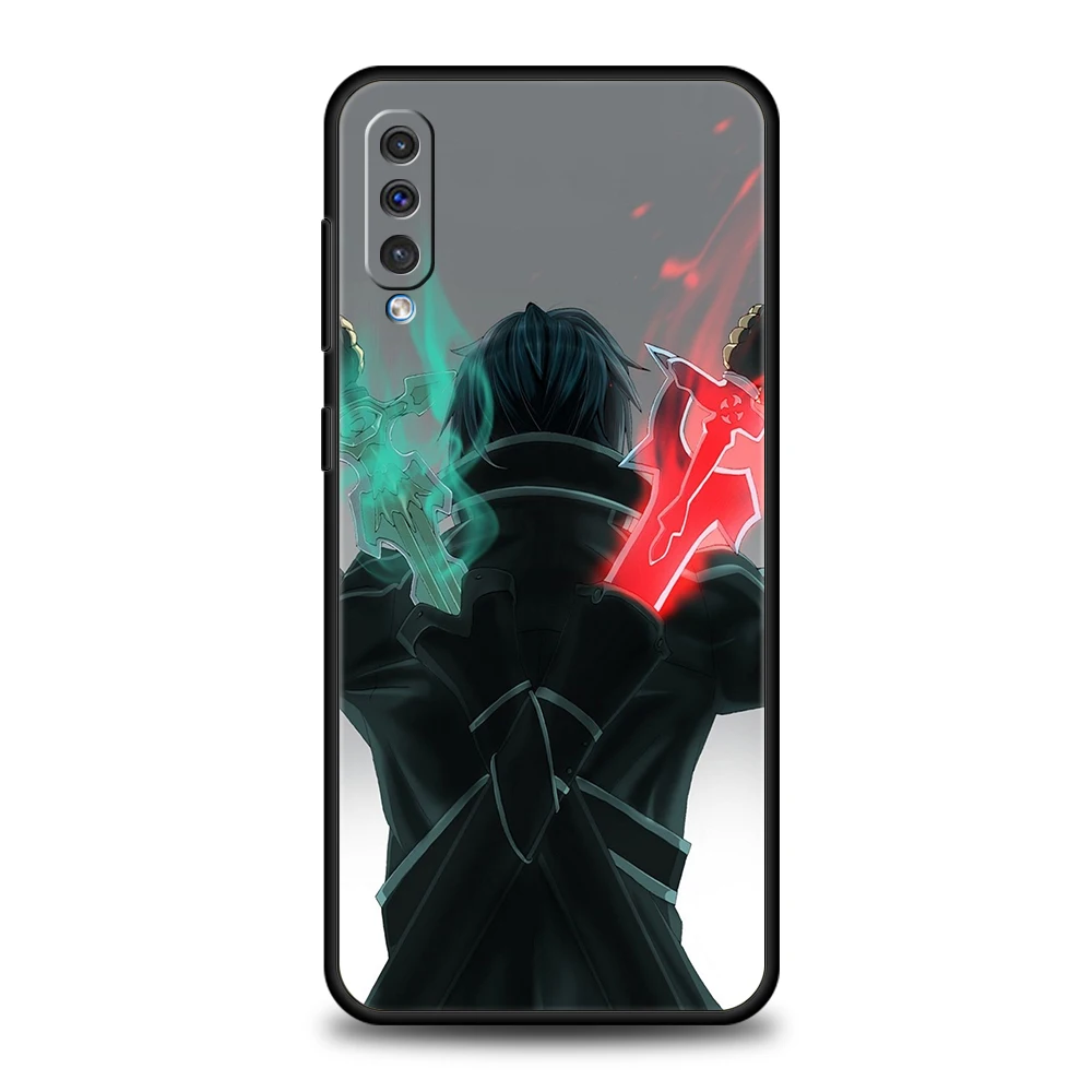 Sword Art Online Anime Phone Cover Case For Samsung Galaxy A12 A02 A03 A03S A52 A70 A50 A20 A10 A10S A40 4G Luxury Silicon Shell