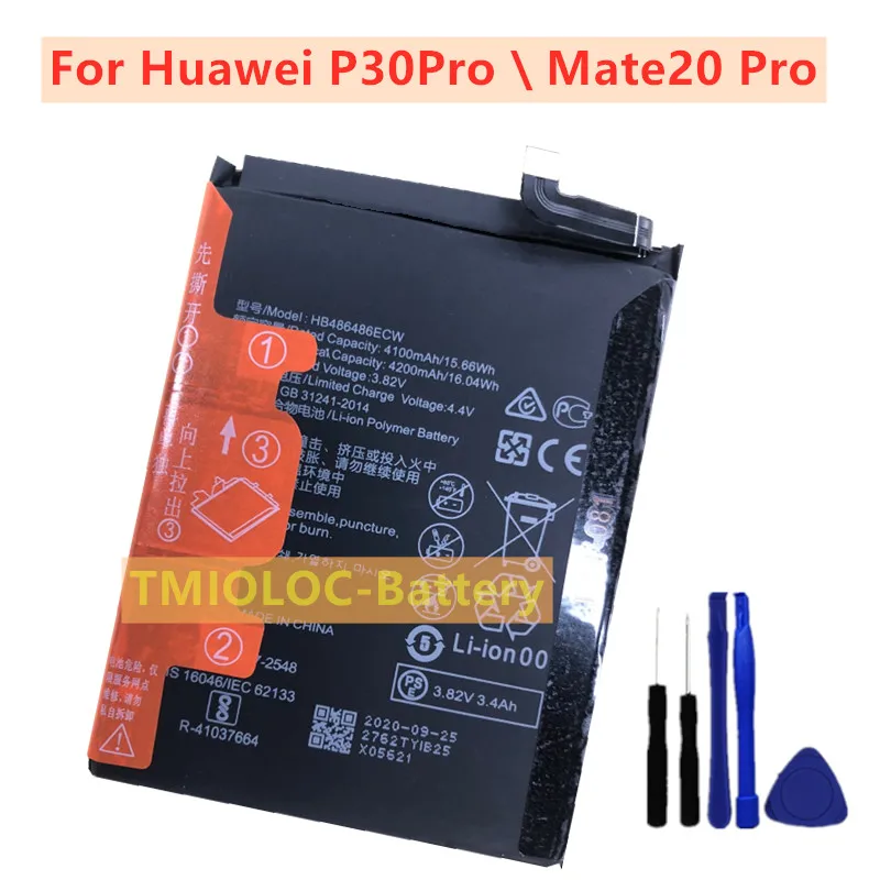 Новый высококачественный аккумулятор HB486486ECW для Huawei P30 Pro Mate20 Mate 20 Аккумулятор