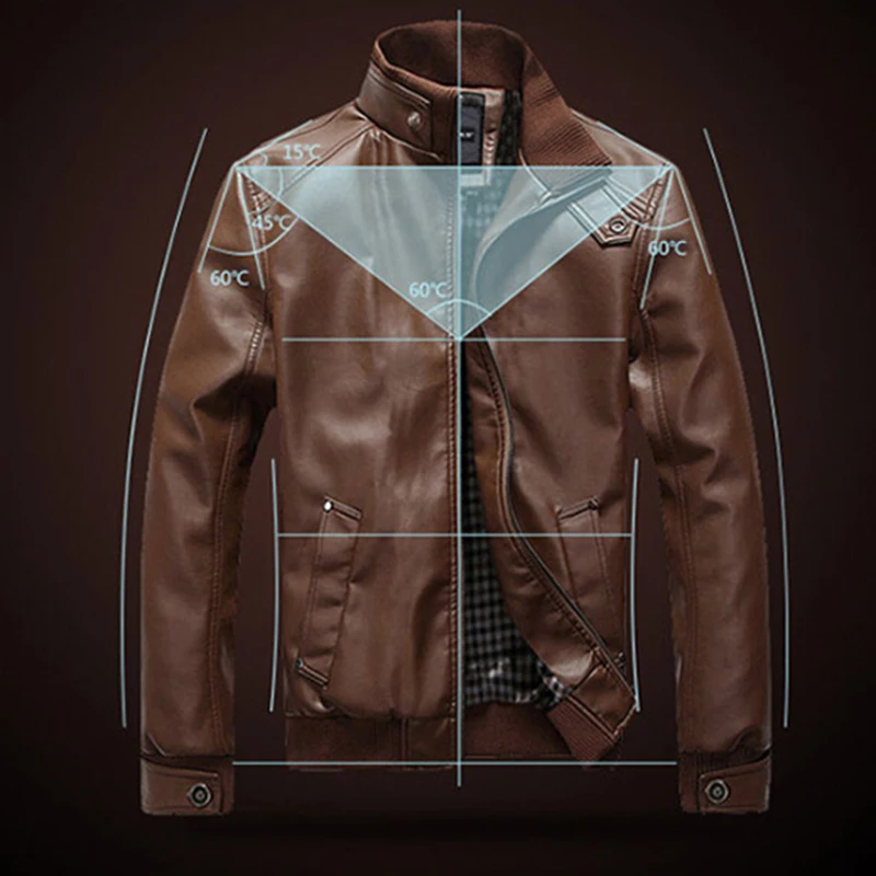 

Mens Leather Jackets Men Jacket High Quality Classic Motorcycle Bike Cowboy Jackets Male Plus Thick Coats S-2XL