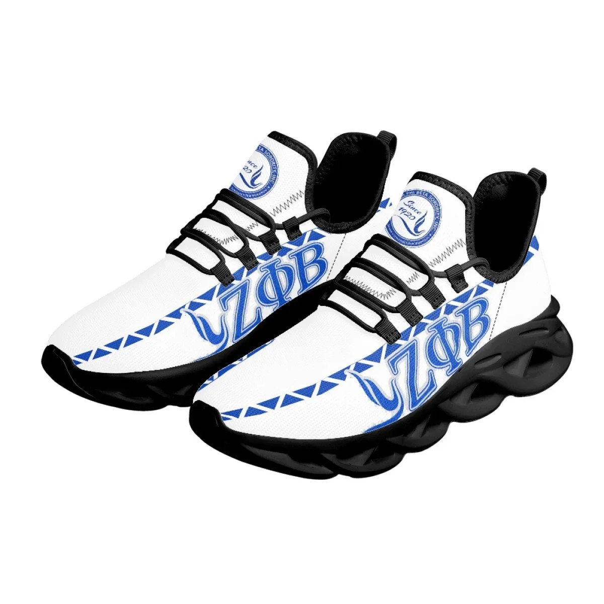 Женские кроссовки Zeta Phi Beta с круглым носком на плоской подошве индивидуальным