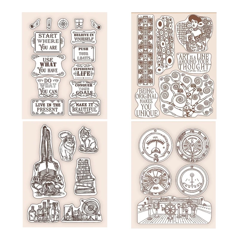 

2022 New DIY Clear Stamps For Scrapbooking Paper Making Art Is A Line Enginess Embossing Craft Card Transparent Seals