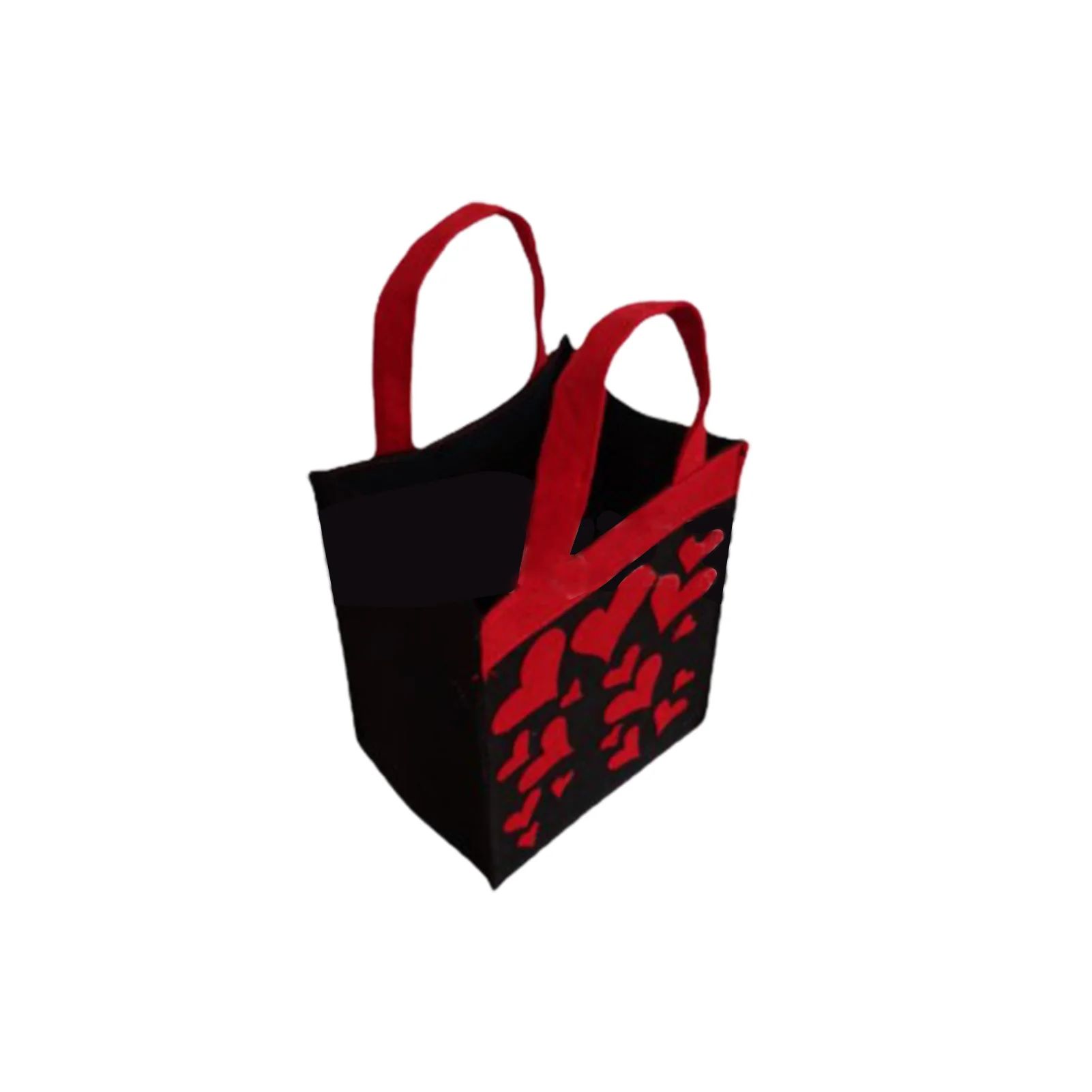 

Valentines Cloth Gift Bags Love Heart Carry Tote Bag Valentine’s Day Gift Bags With Handle For Birthdays Weddings Cookie