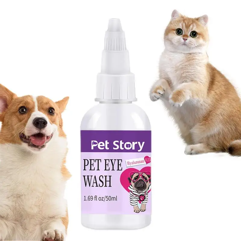 

Dog Eye Drops & Cat Eye Wash Remove Tear Stain & Prevent Infction Clean & Soothe Eyes Remove Eye Crust & Discharge For All Pets