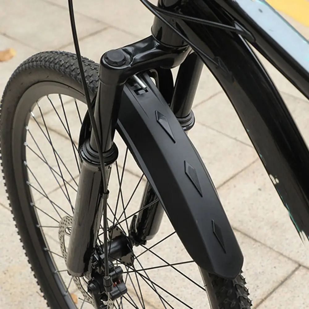 Черный велосипедный брызговик с фонариком Задний Передний фонарь Аксессуары для