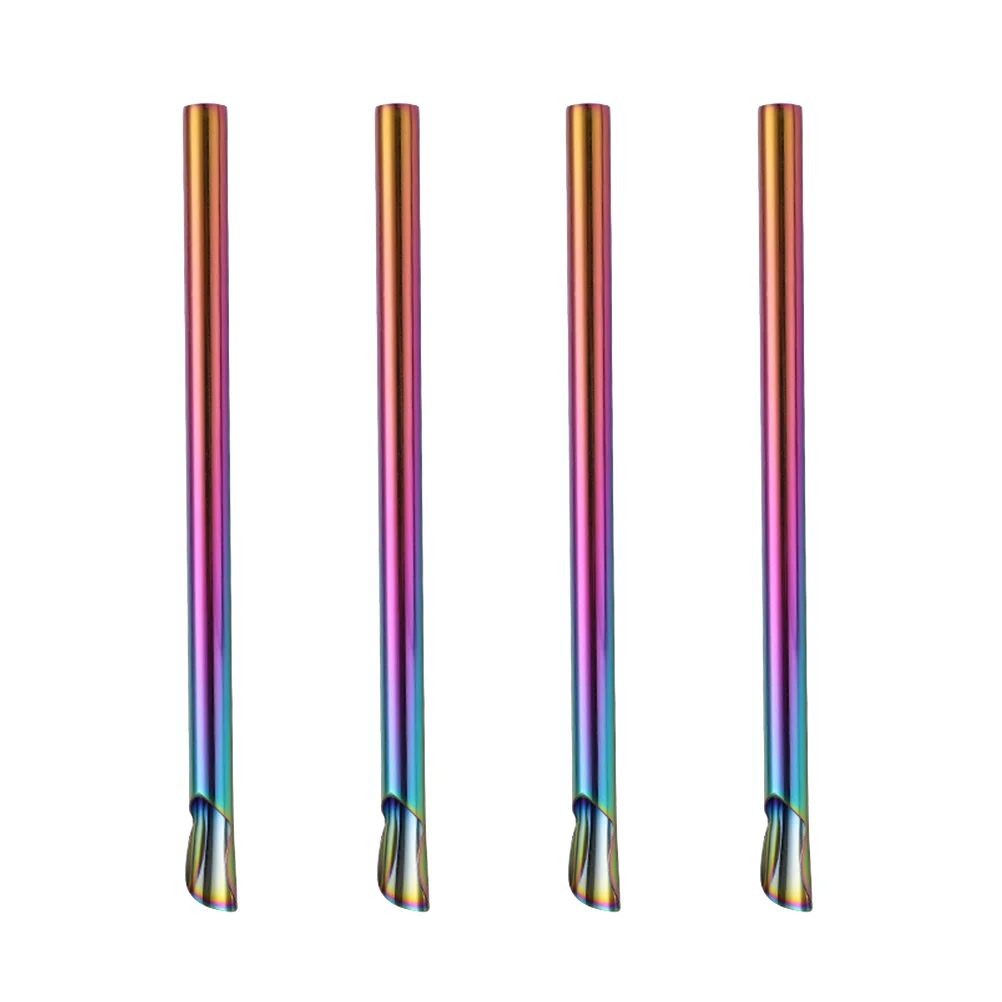 

Straw Straws Spoon Metal Tea Reusablebeverage Drinking Stainless Steel Milkmilkshake Bubble Cocktailcold Fat Smoothiecoffee