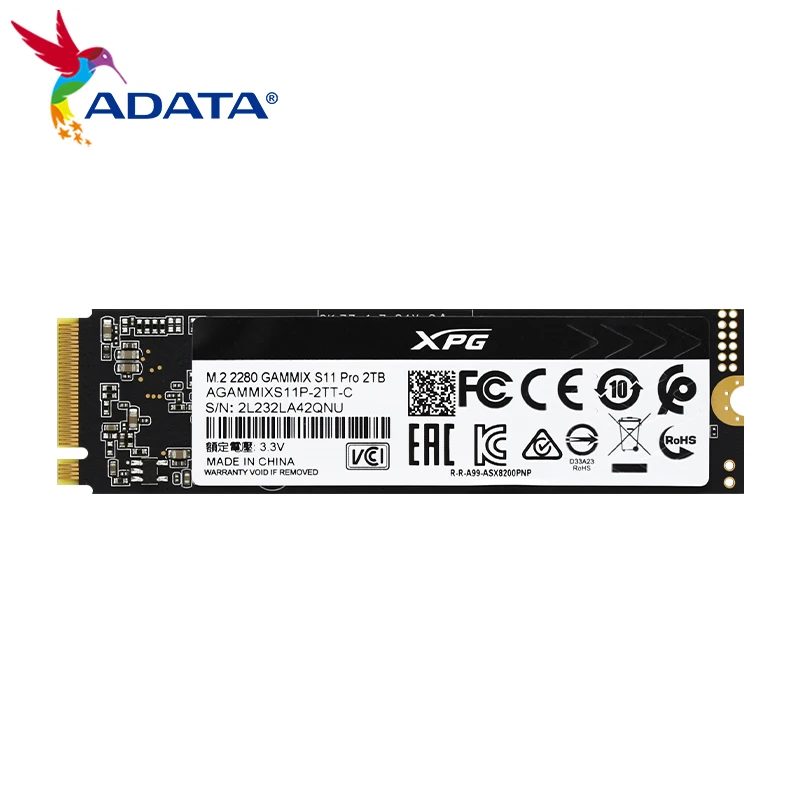 ADATA XPG GAMMIX S11 PRO SSD 512 ГБ ТБ высокоскоростной Внутренний твердотельный диск жесткий