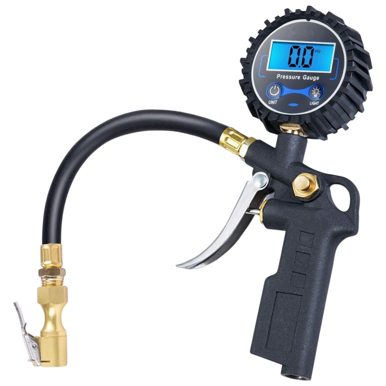

Backlight Multifunctional LCD Display Motorcycle High Accuracy Professional Portable For Car Durable Tire Pressure Gauge