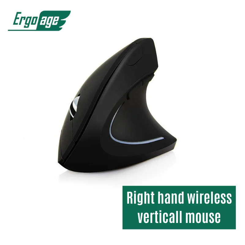 

Ergoage 2.4G Wireless Ergonomic Vertical Mouse Left Right Hand 6D Gaming Mouse with LED Optical for Desktop Laptop PC gamer