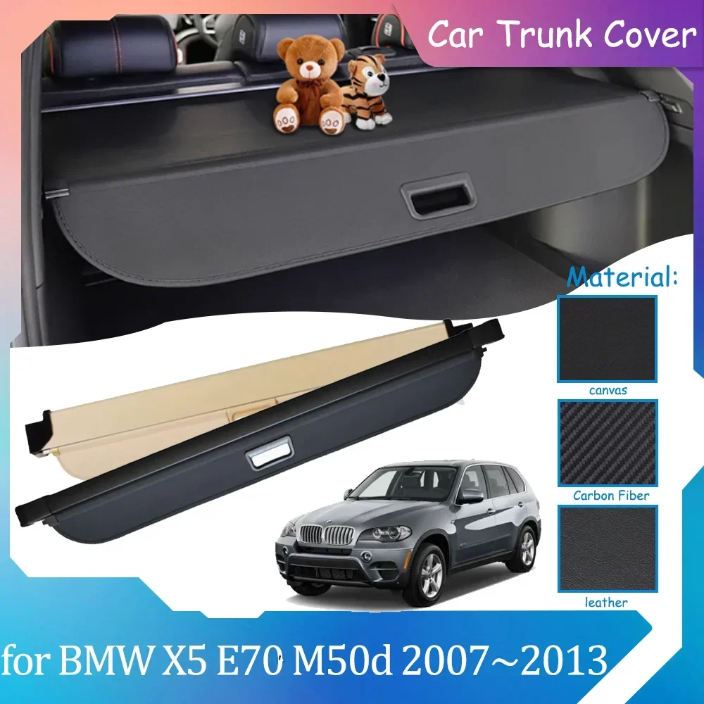 Чехлы для багажника автомобиля BMW X5 E70 M50d 2007 ~ 2013 2008 2009 2010 2011 2012 навес багажа укрытие