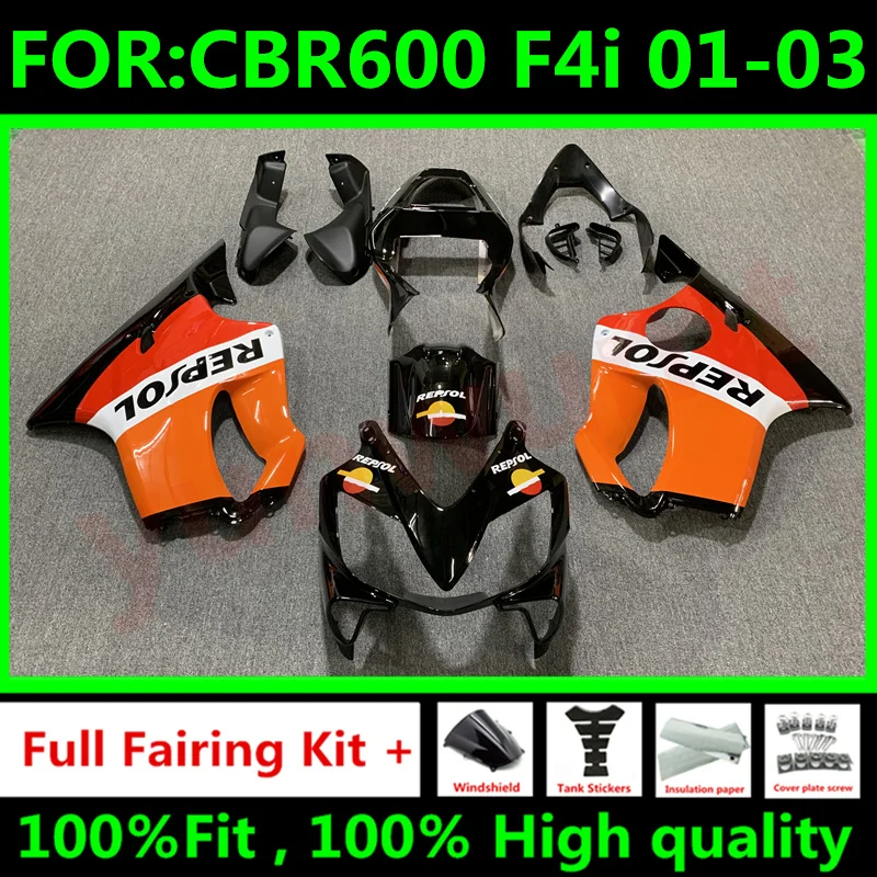 Новая литьевая форма полный комплект обтекателей для HONDA CBR 600 F4i 01 02 03 CBR600 2001 2002 2003
