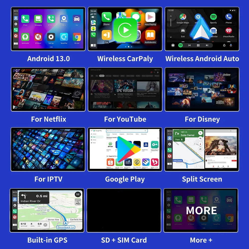 Автомобильная Смарт-бокс CarAiBOX Android 13