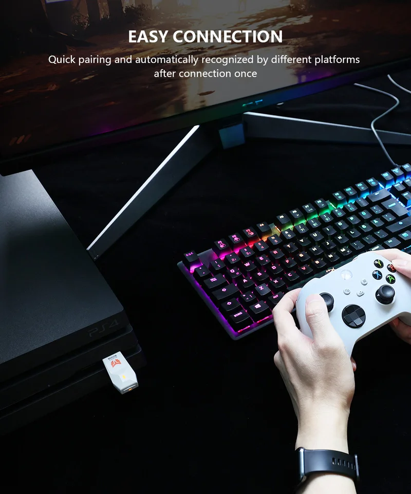 Беспроводной USB-адаптер R100 Pro для PS5/PS4/Switch /PC/Xbox/iOS/приемник Android аксессуары