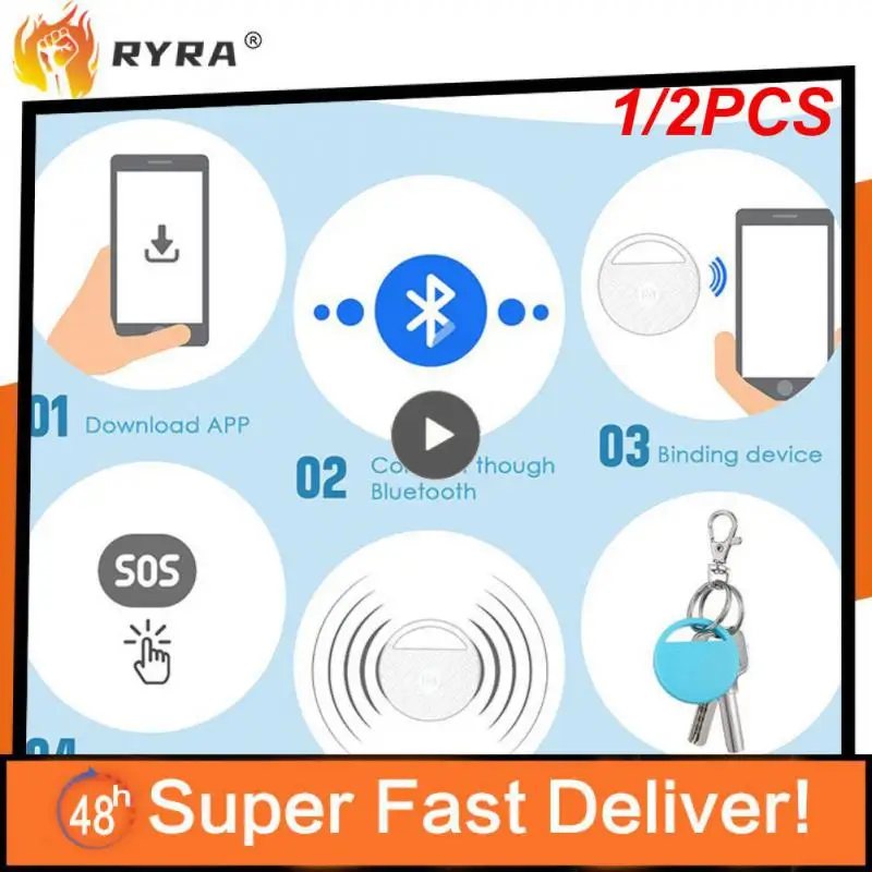 

1/2PCS Portable Mini Cat Dog Pet Tracking Locator Anti-Lost Gps Tracking Device For Child 4.0 Mobile Key Finder