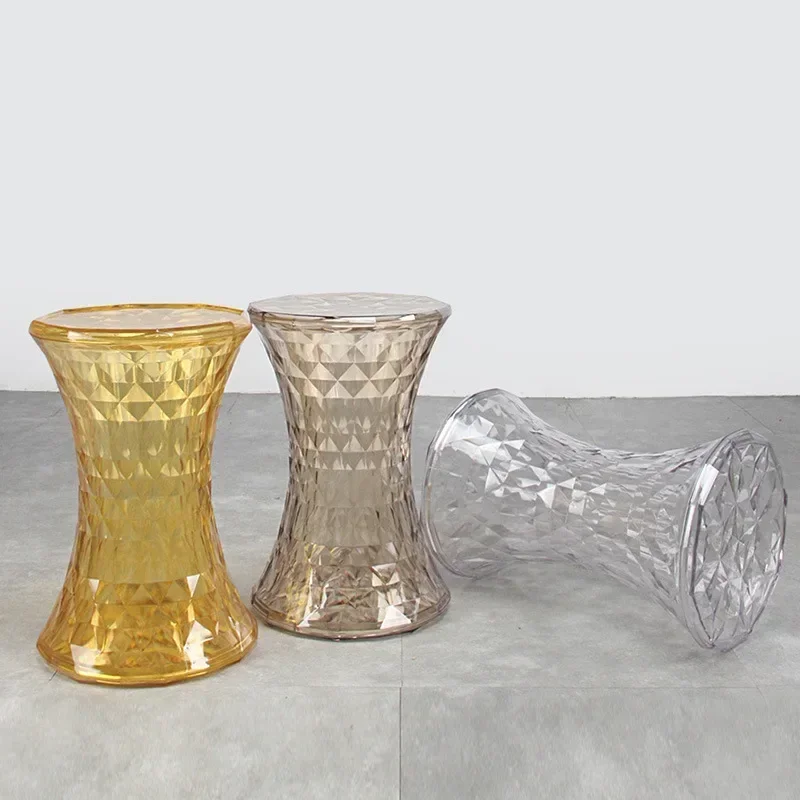 Скандинавский прозрачный Кристальный Маленький стул с крышкой для всякой