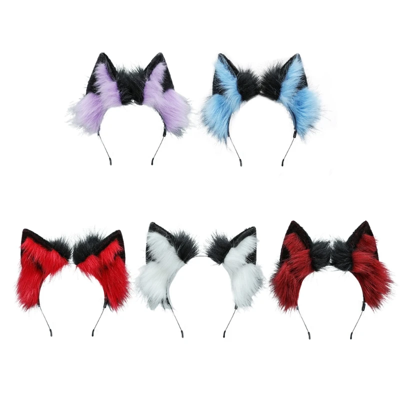 

Animal Plush Hair Hoop Ears Headband Halloween Headwear Cosplay Party Props