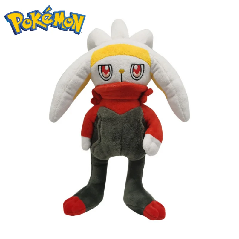 

28CM Pokemon Game Peripheral Raboot Plush Toy Japanese Cartoon Plush Doll Elf Character Doll Holiday Gift Children's Gift