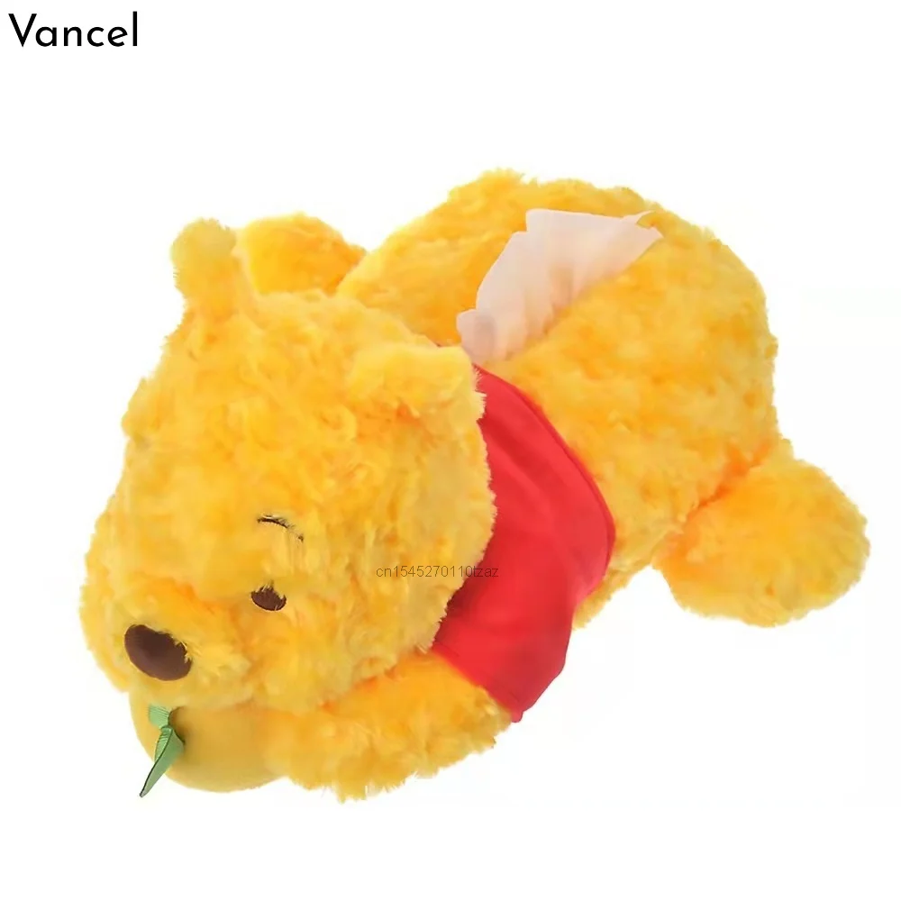 40cm Disney Pooh Bear Stuffed Plush Toys Hanyu Yuzuru Kawaii Winnie Plushie Tissue Box Lying Pillow Gifts For Children Kids