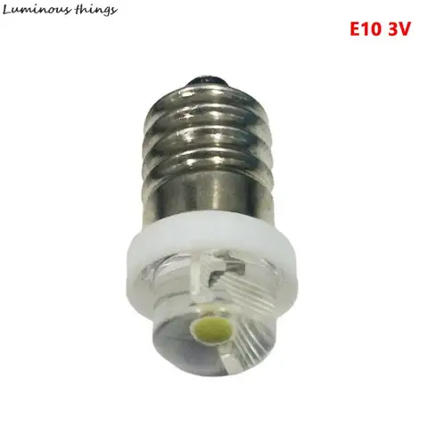 Светодиодная лампа E10 белая 6000K 0.5Вт