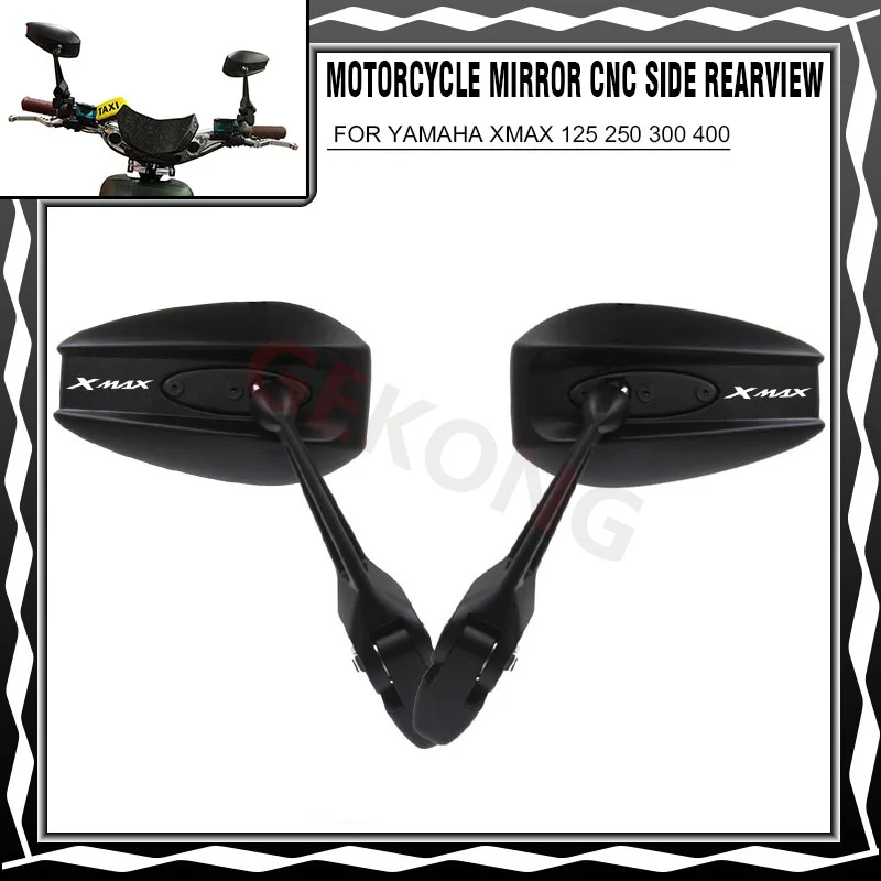 

For YAMAHA XMAX300 XMAX400 XMAX X-MAX XMAX 125 XMAX250 XMAX 300 400 Aluminum CNC Motorcycle Rearview Side Mirrors scooter