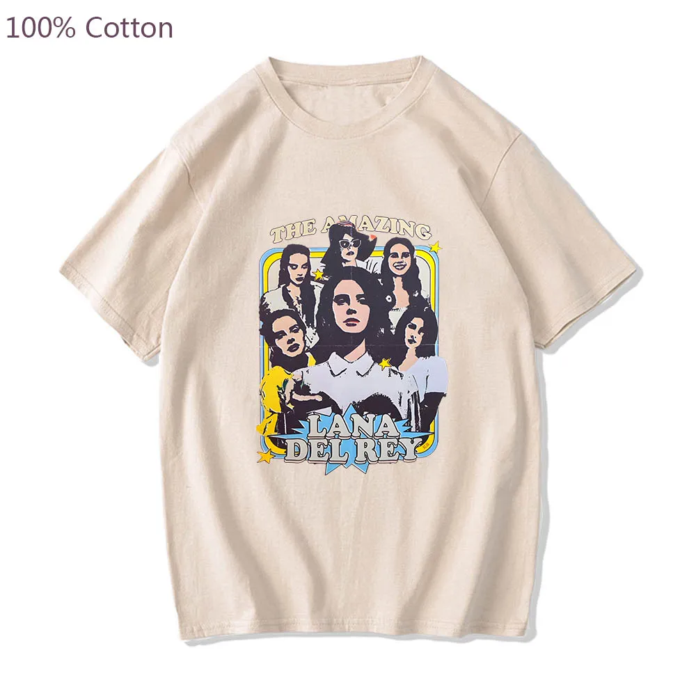 

Lana Del Rey Manga/Comic T-shirts Harajuku Casual Tshirt Cute Anime 100% Cotton Men/women Tee-shirt Fashion Cartoon Punk T Shirt