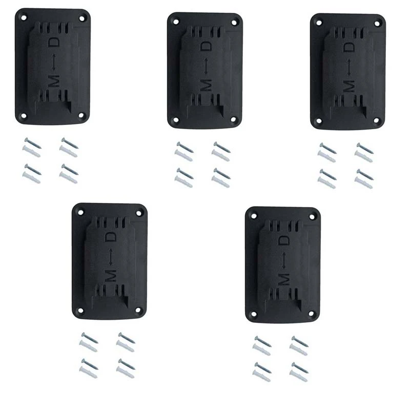 

5Pcs Power Tool Battery Mount Holder For DW DCB 18V/20V &M18 18V