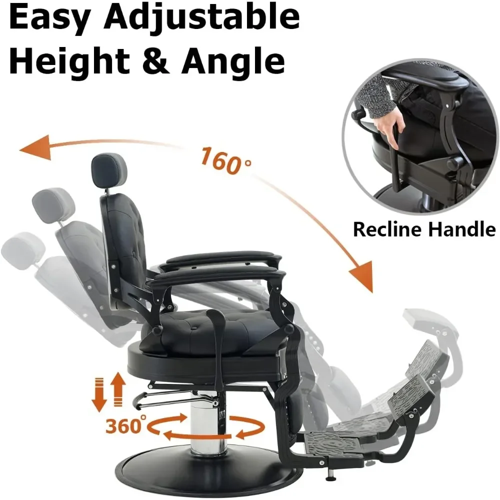 Парикмахерское кресло сверхмощное 700 фунтов для парикмахера-стилиста