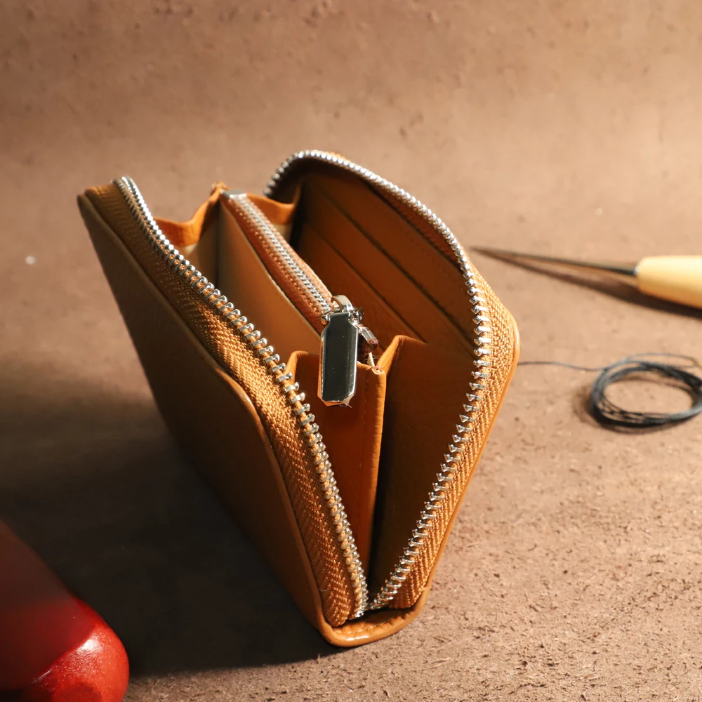 Роскошный дизайнерский кошелек для женщин из 100% натуральной кожи с держателем