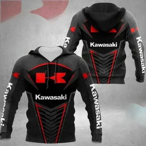 Kawasaki свободная толстовка с капюшоном