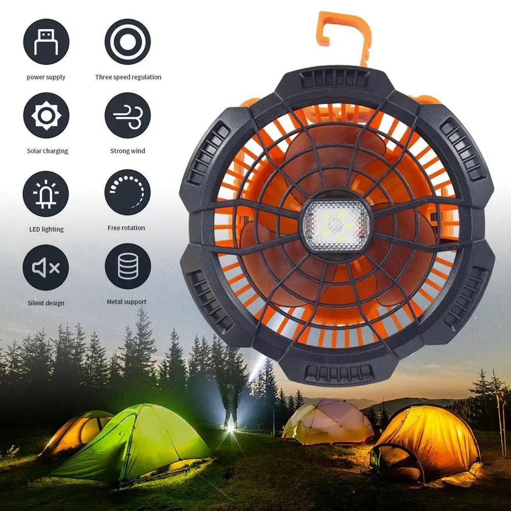 

Вентилятор для кемпинга на открытом воздухе, USB-зарядка, удобный офисный студенческий веер для палатки с дистанционным управлением