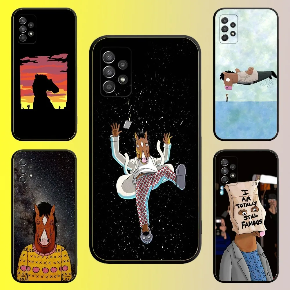 Забавный чехол для телефона B-Bojack H-Horseman Samsung Galaxy A13 A21s A22 A31 A32 A52 A53 A71 A80 A91 Soft Black Shell