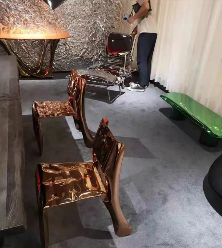 CX120AT Стулья для гостиной Стул из нержавеющей стали с воздушным шаром