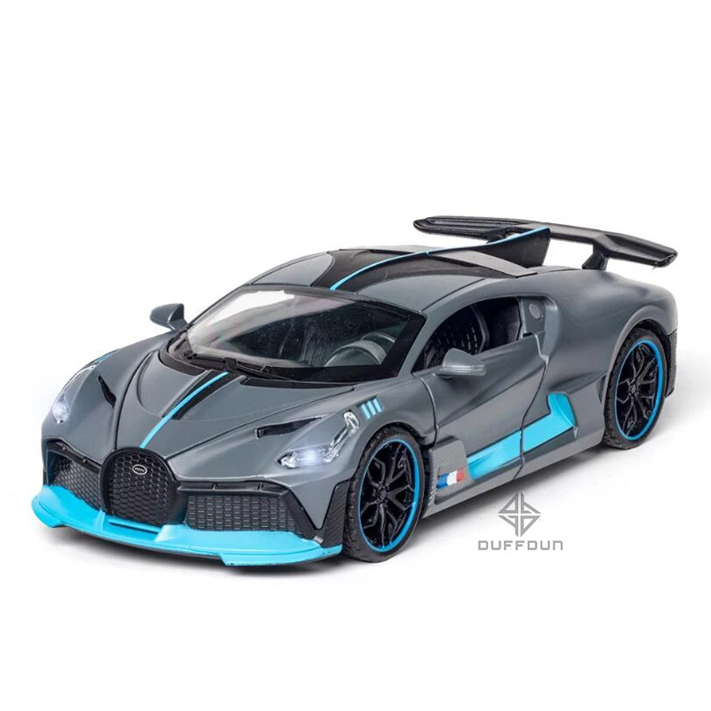 

1/32 Metal Diecast Bugatti Divo Super Sport Toy Car Models Simulation Sports Car With Sound Light Pull Back Children Toys Giftd