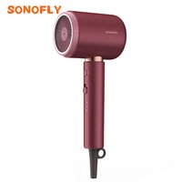 sonofly showsee anion care hair dryer mini portable 1800w quick dry hair blower intelligent temperature high quality homeuse a11