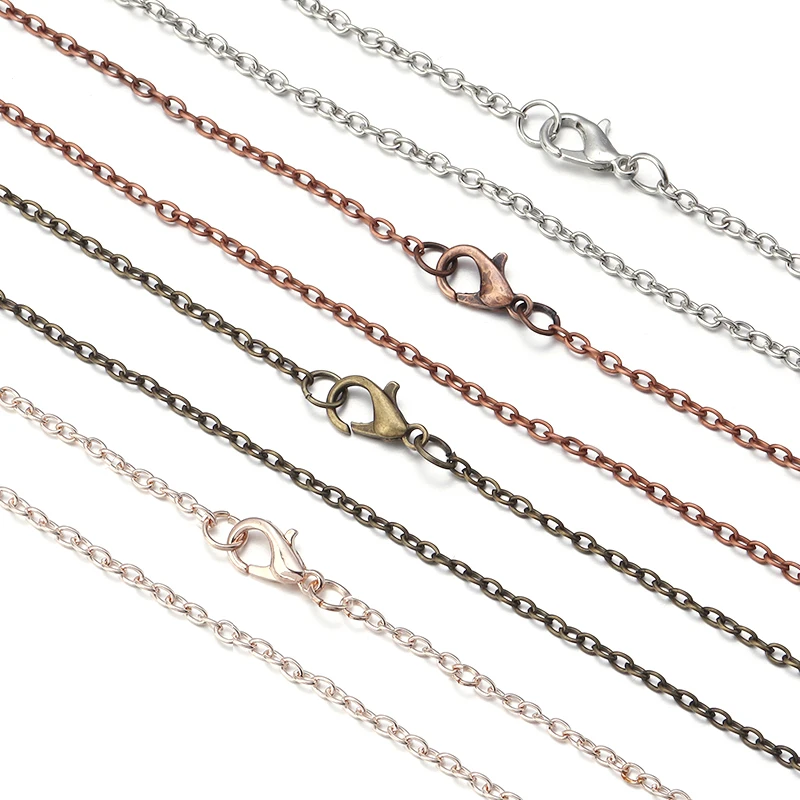 6 шт./партия цепочка из металла под античную бронзу 45 см