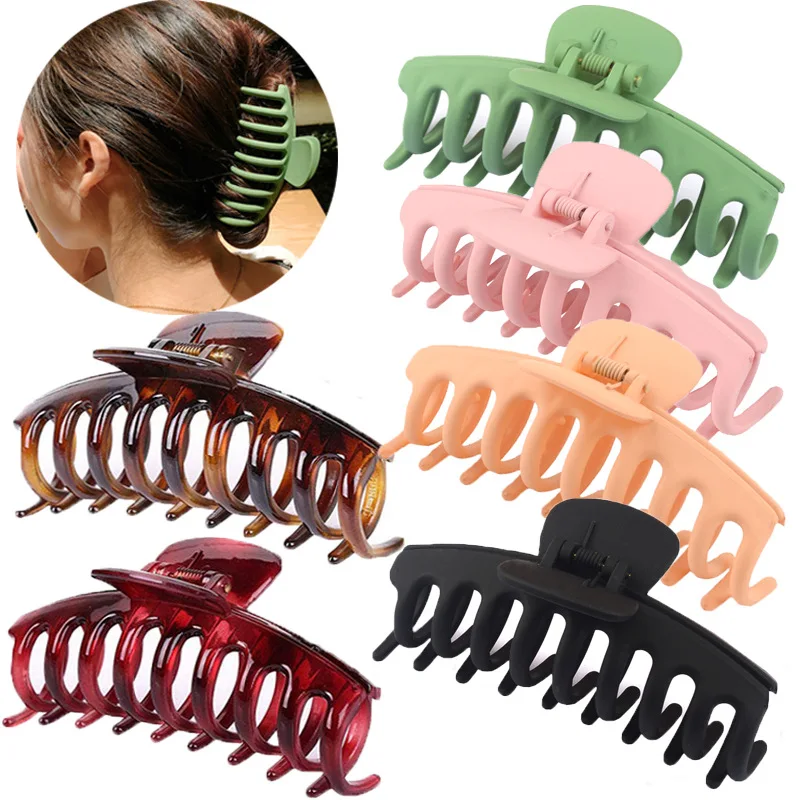 

Large Claw Clips for Large Hair Clip for Thick Hair Girls Hair Clips Claws Clips for Hair Matte Claw Clips Neutral Hair Clips