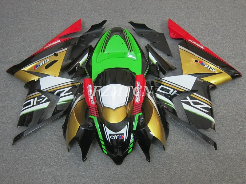 

4 подарка, новинка, полный комплект обтекателей из АБС-пластика, подходит для KAWASAKI ZX-10R ZX10R 2004 2005 04 05, кузов под заказ