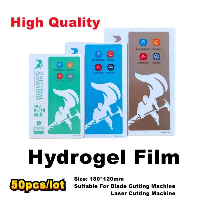

50pcs TPU Hydrogel Film For Intelligent Cutting Machine Plotter HD Matte Anti Blue-ray Privacy Matte Screen Protector for Phone