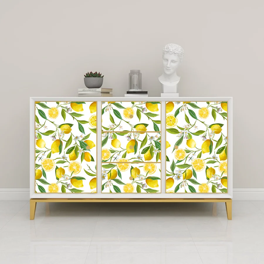 

Self Adhesive Lemon Tree Wallpaper Removable Paper For Living room Bedroom Decorations Wall Mural Peel and Stick Wallpaper