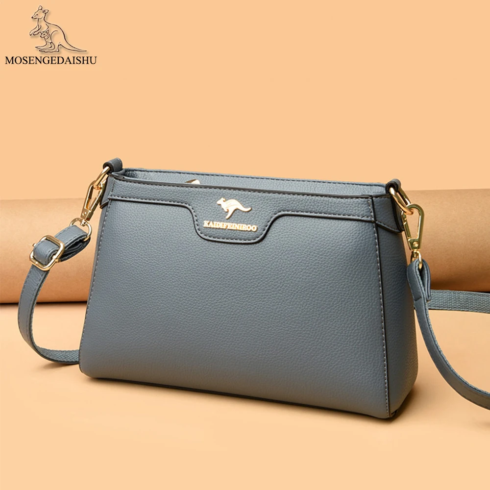 

Solid Color Designer High Quality Leather Ladies Shoulder Bag Multifunctional Women's Underarm Bag 2022 New Women Messenger Bags