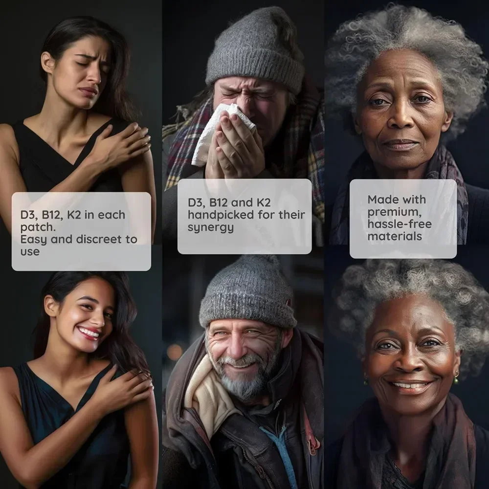 D3 B12 и K2 трансдермальные пластыри-30 ежедневных пластырей-для веганов без