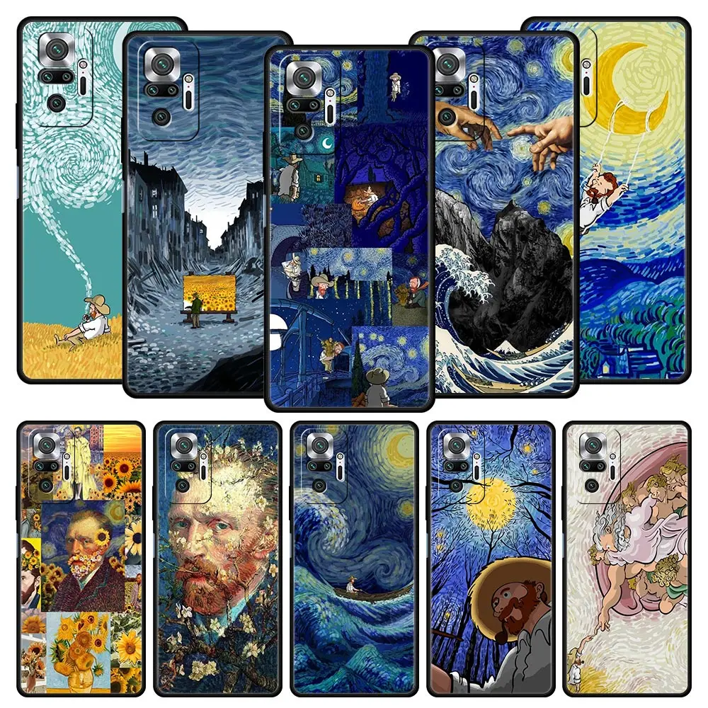 

Art Aesthetic Van Gogh Starry For Xiaomi Redmi Note 10 11 9 8 Pro Phone Case 9S 7 8T 9T 9A 8A 9C K50 K40 Gaming 11T 5G Soft over