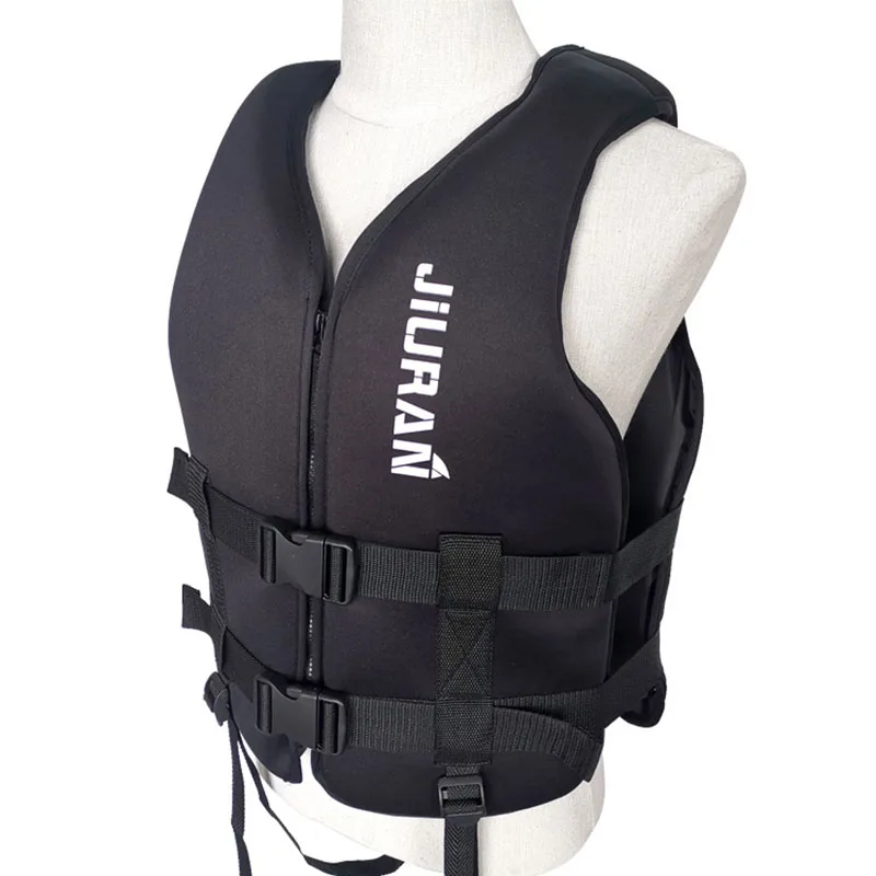 

Outdoor Survival Vest Double Strap for Leg Safety Double Snap Design Concealed Pocket Design Lifesaving Vest for Boating Surfing