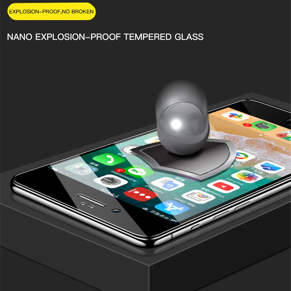 Защита экрана для IPhone набор из 2 предметов гибкая пленка закаленного стекла 9D