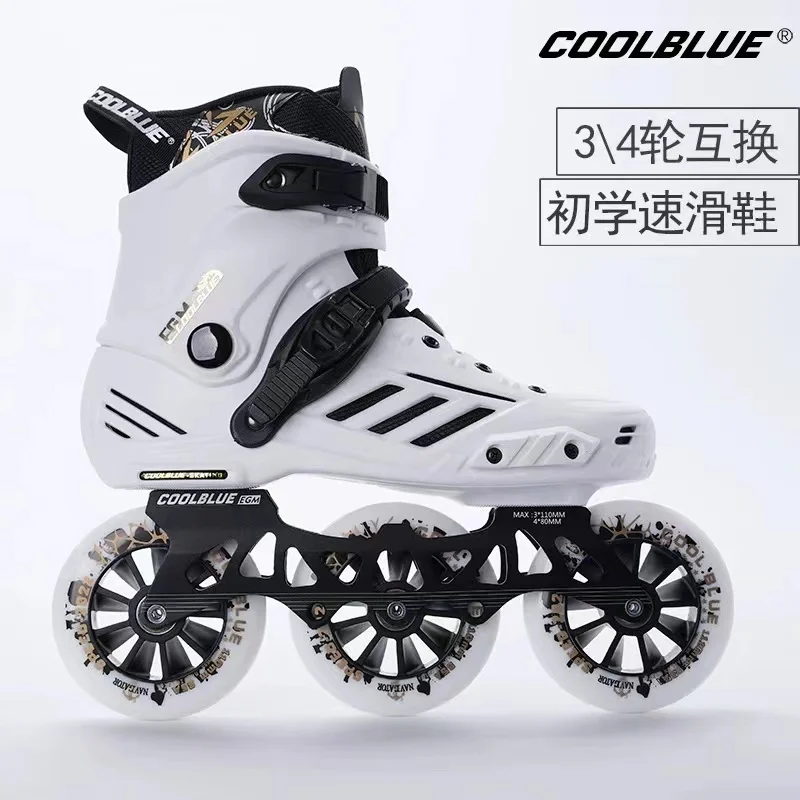 3 Colors Professional Inline Skates  Roller Skate Shoes Slalom Adult Free Skating Shoes Sliding Sneakers Patins With 3 Wheels