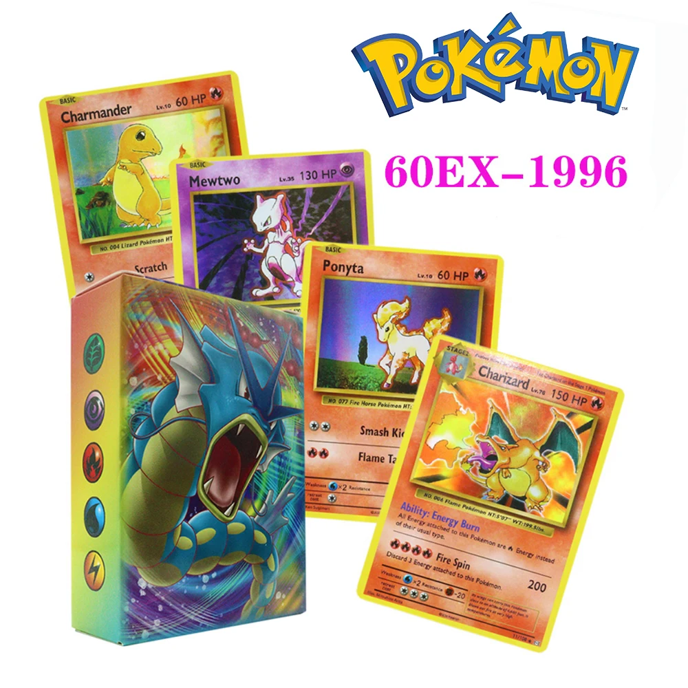 

60-100 шт. карты Pokemon Vmax GX Vstar EX Charizard Pikachu, английская испанская коробка, хобби, редкая коллекция боевых искусственных подарков