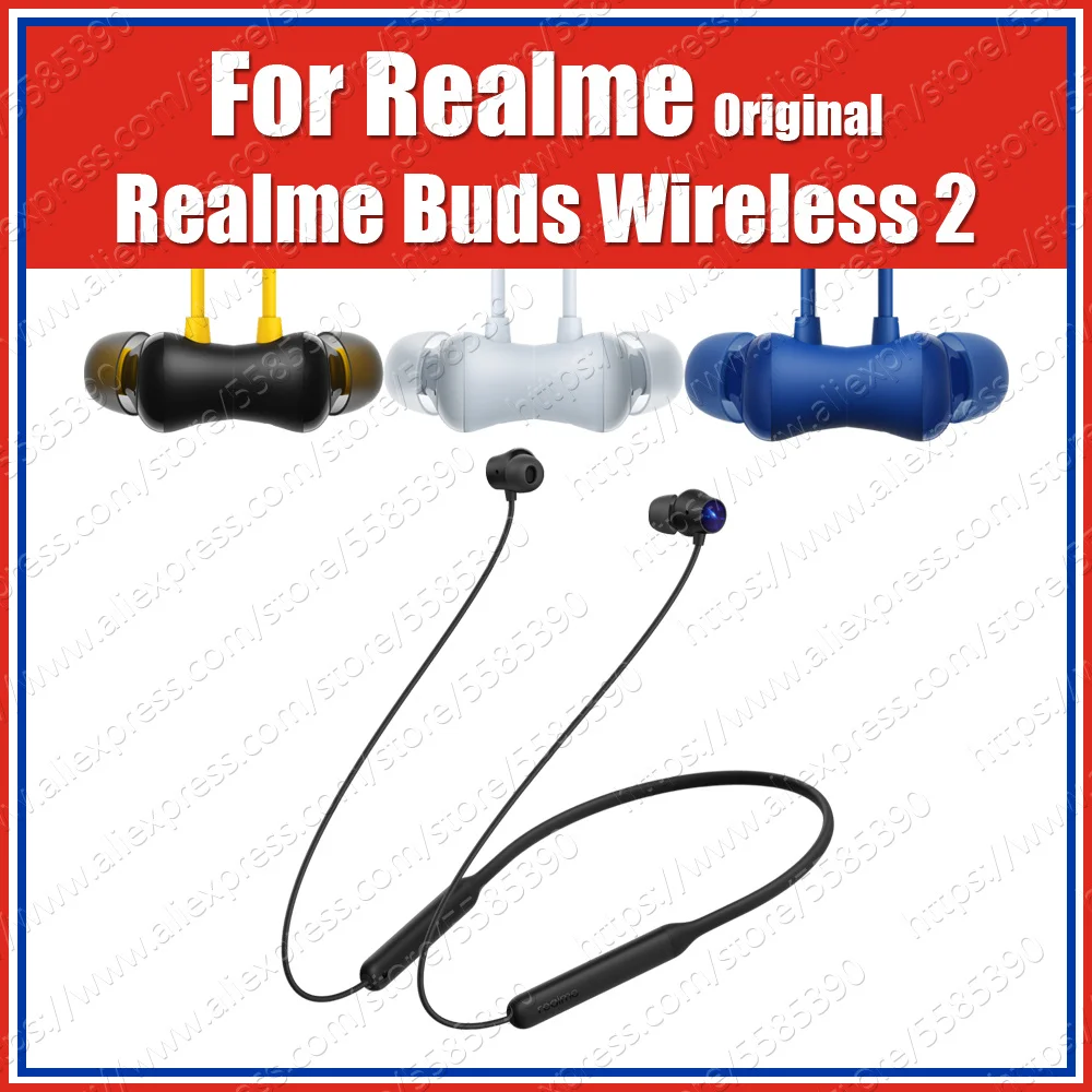 RMA2009 25dB LDAC ANC оригинальные OPPO Realme Buds беспроводные 2 Bluetooth наушники с шейным ободом