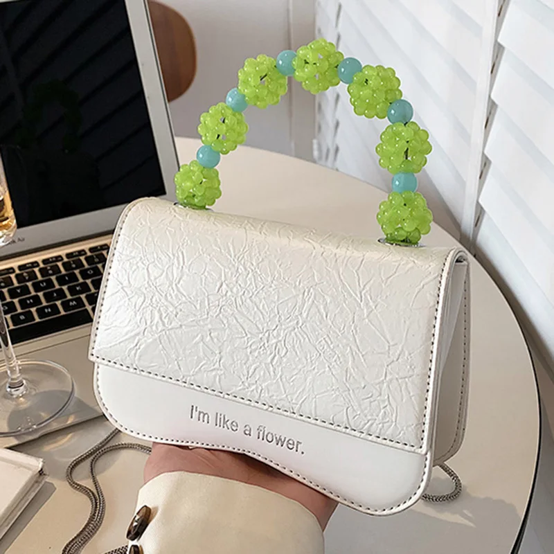 

Fashion Women Chain Shoulder Bags Designer Luxury Pu Leatehr Flap Crossbody Bag Famale White Black Small Totes Ladies Handbag