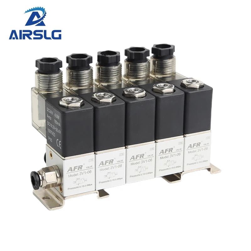 3V1-06 2/3 нормально закрытый пневматический Соленоидный клапан комбинация